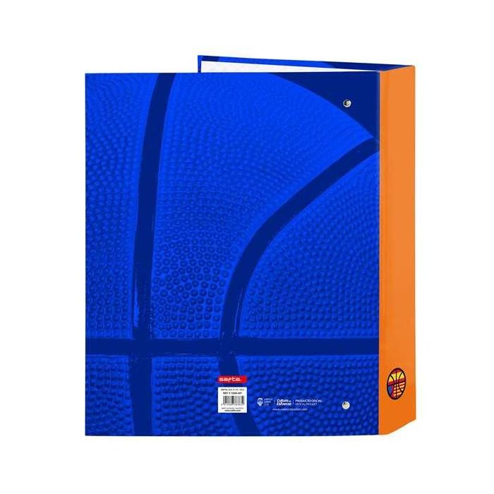 Carpeta Safta Carton Folio 4 Anillas Mixtas 40 mm Valencia Basket Club 270x60x330 mm 1