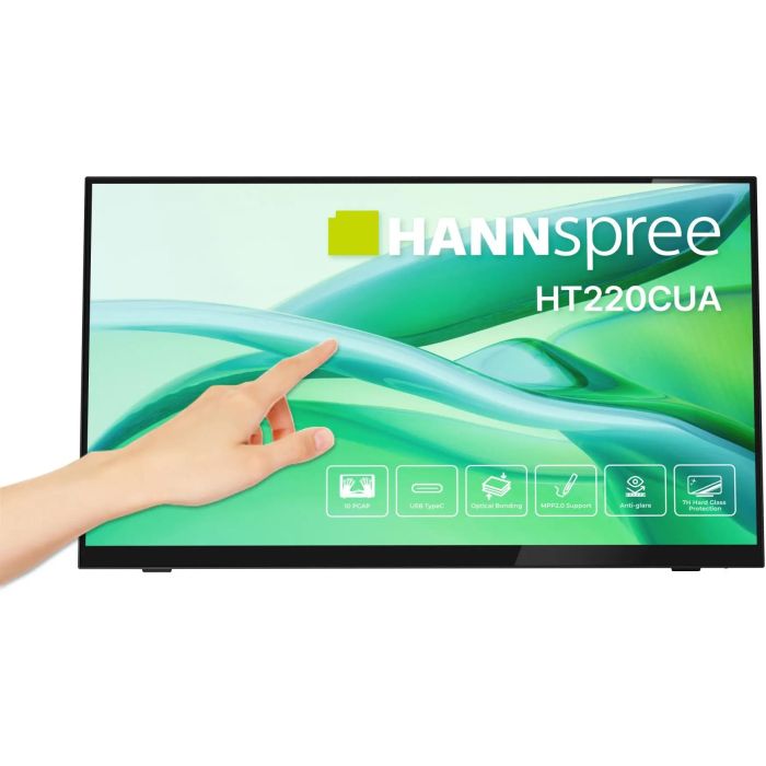 Hannspree HT220CUA Monitor Táctil 21.5" Full HD LED 16:9 HDMI DP USB Pantalla Plana Antirreflectante Negro 0 Hannspree HT220CUA Monitor Táctil 21.5" Full HD LED 16:9 HDMI DP USB Pantalla Plana Antirreflectante Negro 0