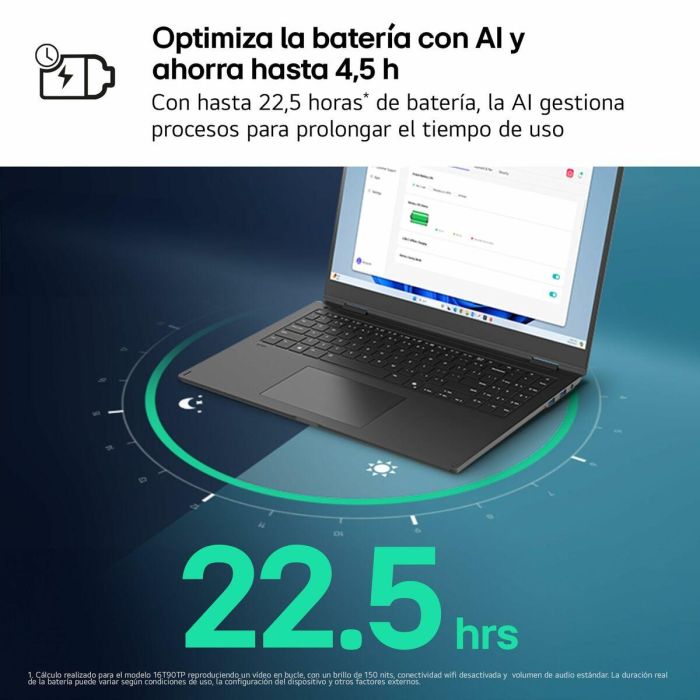 LG 16ZD90T Portátil Gram Ultraligero 16" WQXGA IPS Intel Core Ultra 7 255H AI, 16GB RAM, 1TB SSD, FreeDOS Negro 1 LG 16ZD90T Portátil Gram Ultraligero 16" WQXGA IPS Intel Core Ultra 7 255H AI, 16GB RAM, 1TB SSD, FreeDOS Negro 1