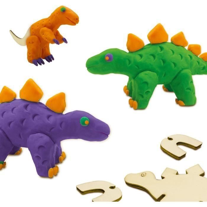 Modelado de pasta - esqueletos de dinosaurios de madera 1