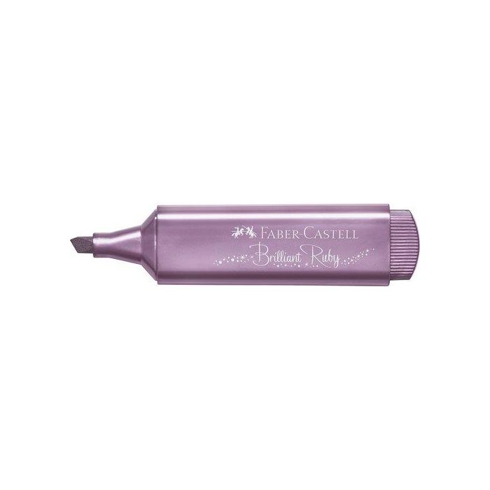 Marcador Fluor Faber-Castell Textliner 1546 Metalico Rubi 10 unidades