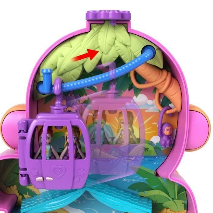 Set Cofre Mama Mono Y Bebe Polly Pocket Hwp04 Mattel 4