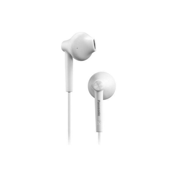 Panasonic RP-TCM55E-W Auriculares In-Ear con Micrófono y Control Remoto para Smartphone, Jack 3.5mm, Graves Potenciados, Blancos 1 Panasonic RP-TCM55E-W Auriculares In-Ear con Micrófono y Control Remoto para Smartphone, Jack 3.5mm, Graves Potenciados, Blancos 1