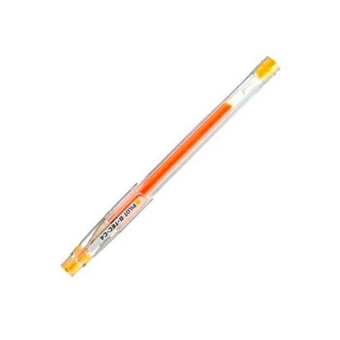 Pilot Bolígrafo de Gel G-Tec-C4, Tinta Amarilla, Punta de Aguja 0.4 mm, Escritura Fina y Precisa (Pack 12 Unidades) (12 Unidades)