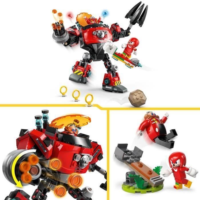 LEGO 77005 Sonic the Hedgehog Knuckles vs. Meca Egg Crusher del Dr. Eggman, Set de Construcción con Figuras y Anillos 2 LEGO 77005 Sonic the Hedgehog Knuckles vs. Meca Egg Crusher del Dr. Eggman, Set de Construcción con Figuras y Anillos 2