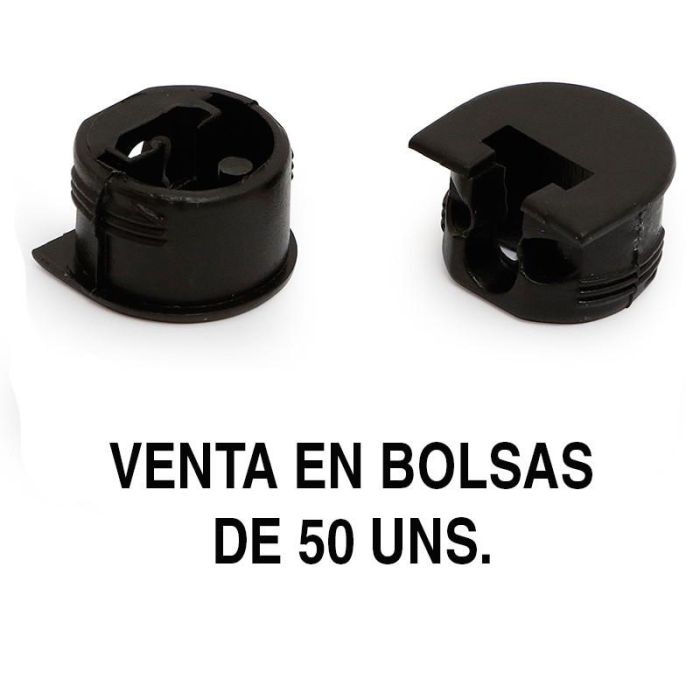 Herrajes Fab.Nacional Soporte Cazoleta Luna 50 Unidades Acabado Blanco 1