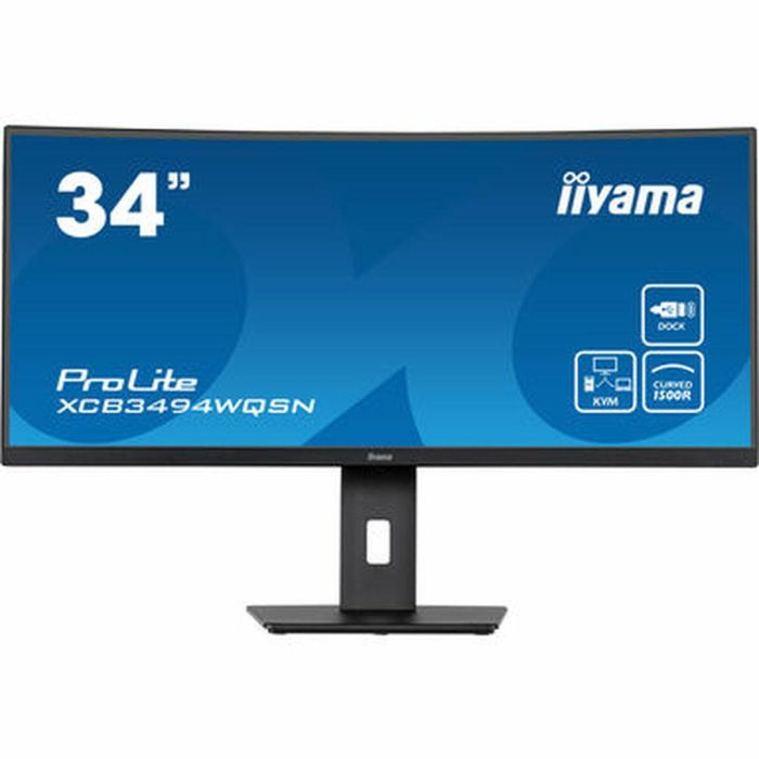 Iiyama XCB3494WQSN-B5 Monitor Curvo PC 34 pulgadas UWQHD, 120Hz, 0.4ms, Panel VA, HDMI, DP, USB, KVM, USB-C Docking 4 Iiyama XCB3494WQSN-B5 Monitor Curvo PC 34 pulgadas UWQHD, 120Hz, 0.4ms, Panel VA, HDMI, DP, USB, KVM, USB-C Docking 4
