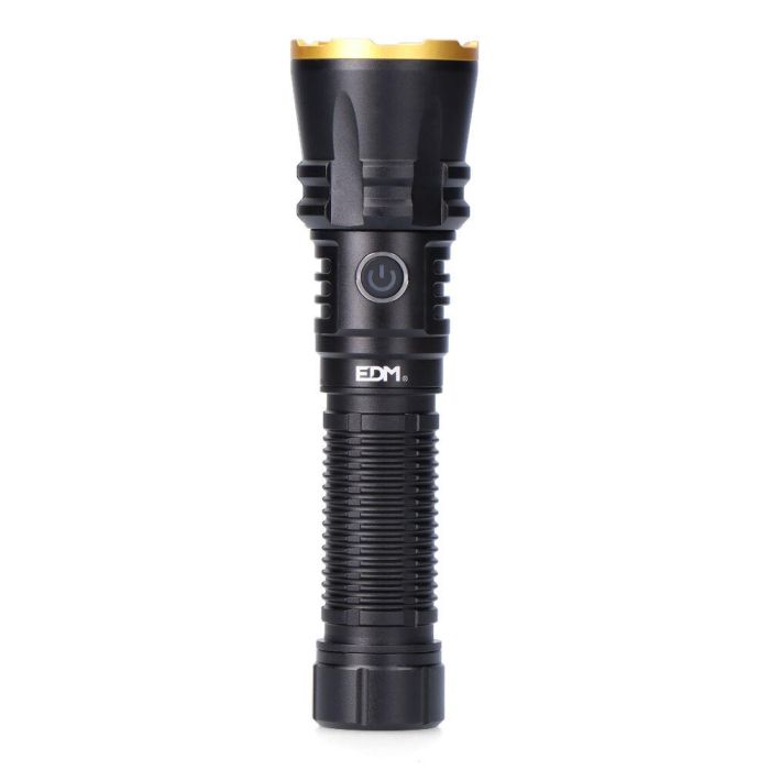 Edm Linterna LED de Largo Alcance 1800 lm, Zoom, 600 m, IP65, Batería 4000 mAh USB-C Edm Linterna LED de Largo Alcance 1800 lm, Zoom, 600 m, IP65, Batería 4000 mAh USB-C