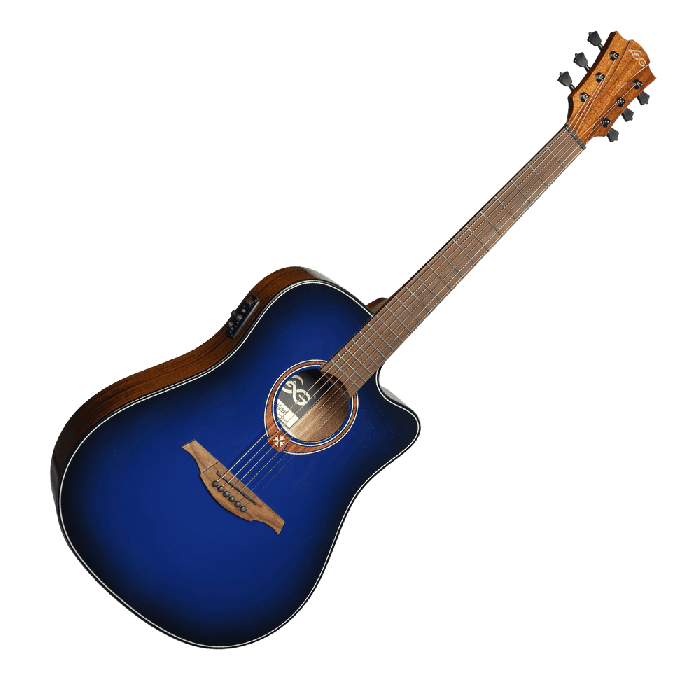 Guitarra Acústica Lag Dreadnought A/E Cutaway - Edición Limitada Blue Burst 2 Guitarra Acústica Lag Dreadnought A/E Cutaway - Edición Limitada Blue Burst 2