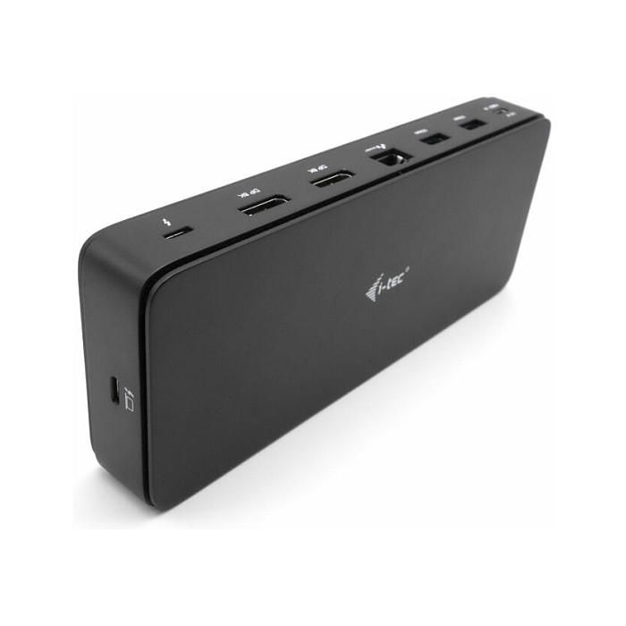 I-Tec Thunderbolt 4 TB4 GEN 3 Docking Station PRO, Doble DisplayPort, 92W Power Delivery, Negro