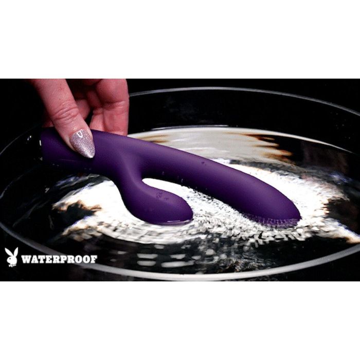 Vibrador Doble Estimulación Evolved Playboy Morado Púrpura 10 Vibrador Doble Estimulación Evolved Playboy Morado Púrpura 10