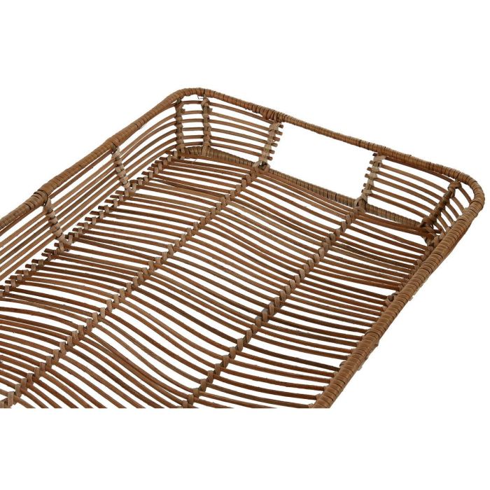Bandeja Tropical DKD Home Decor Natural 32 x 6 x 44 cm Set de 3 3 Bandeja Tropical DKD Home Decor Natural 32 x 6 x 44 cm Set de 3 3