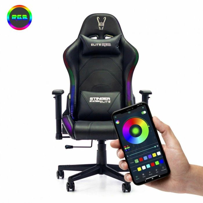 Silla Gaming Woxter GM26-068 Negro RGB 4 Silla Gaming Woxter GM26-068 Negro RGB 4