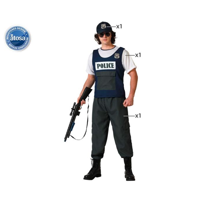 Disfraz para Adultos Policía Hombre XS/S Disfraz para Adultos Policía Hombre XS/S
