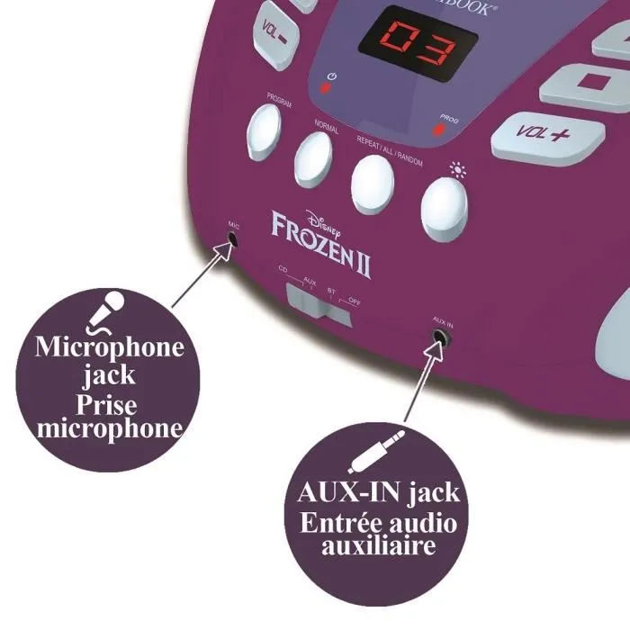 Lexibook Reproductor de CD Frozen Bluetooth con Efectos de Luz Multicolor para Niños 2 Lexibook Reproductor de CD Frozen Bluetooth con Efectos de Luz Multicolor para Niños 2