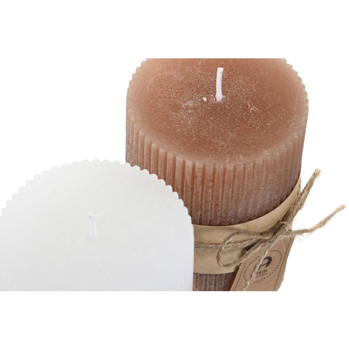 Vela Navidad Alpina DKD Home Decor Blanco Marron 7 x 10 x 7 cm (12 Unidades) 2 Vela Navidad Alpina DKD Home Decor Blanco Marron 7 x 10 x 7 cm (12 Unidades) 2