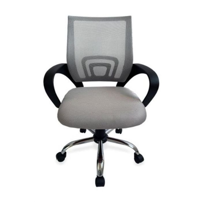 Equip Silla Oficina 651015 Gris Ergonómica Respaldo de Malla Asiento Acolchado Reposabrazos