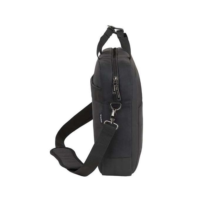 Safta Maletín para Portátil 15,6" Business 41x90x33cm Negro Nylon Gucci 900D + Piel PVC 19