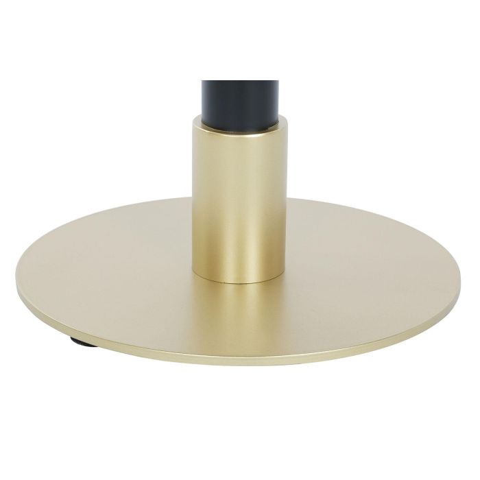 DKD Home Decor Mesita Auxiliar Moderna Negra Metal y Marmol 45x51x45 cm 3