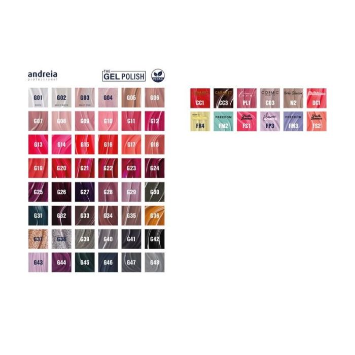 Andreia The Gel Polish Esmalte en Gel G36 10,5ml Larga Duración Secado LED/UV 1
