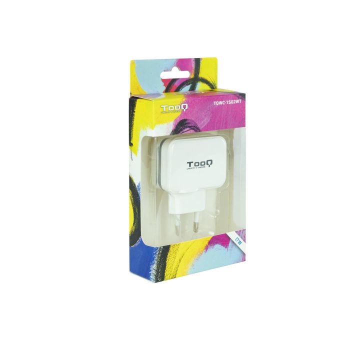 Cargador de Pared TooQ TQWC-1S02WT USB x 2 17W Blanco 17 W 4