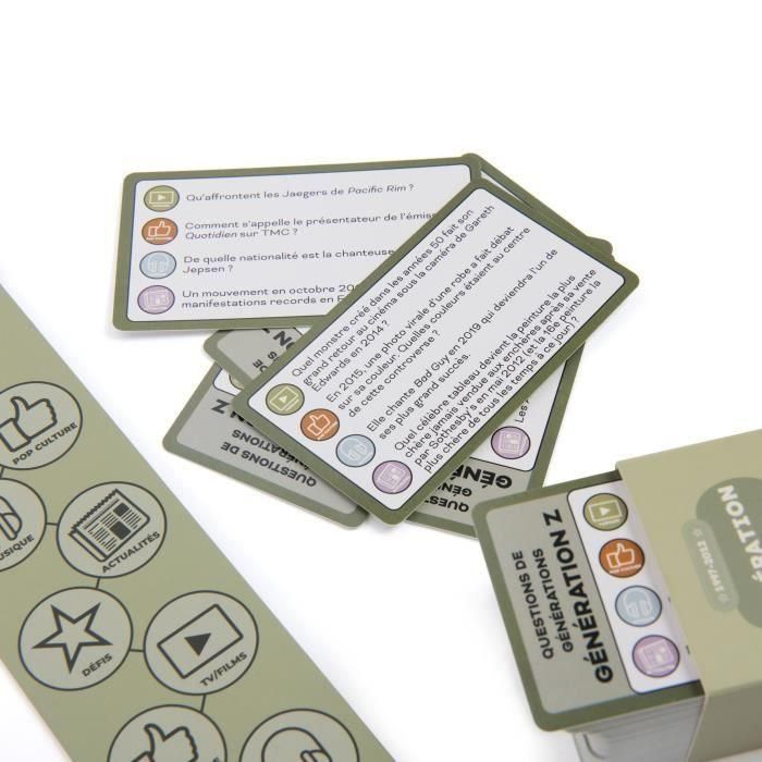 Spinmaster SPI6074217 Preguntas Generacionales - Juego de mesa con 2000 preguntas y 100 retos, a partir de 8 años 5