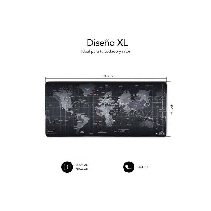 SUBBLIM Alfombrilla Mousepad World XL 2 SUBBLIM Alfombrilla Mousepad World XL 2