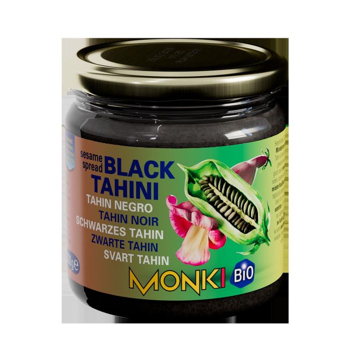 Monki Tahin de Sésamo Negro sin Sal Bio 330 g