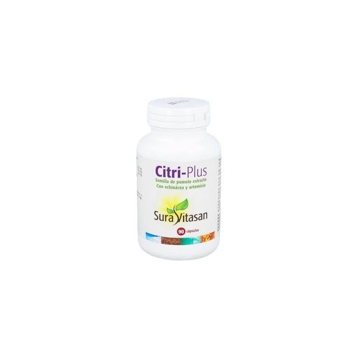 SURA VITASAN Citri-Plus Extracto de Semilla de Pomelo, Equinácea y Artemisia, 90 Cápsulas, Bioflavonoides y Vitamina C