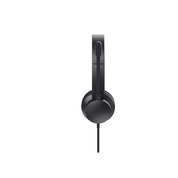 Trust Auriculares Ayda Estéreo con Micrófono, Cancelación de Ruido Ambiental, Cable USB, Negro 3