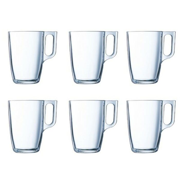 Juego de Tazas Luminarc Nuevo Transparente Vidrio 320 ml (6 Piezas)