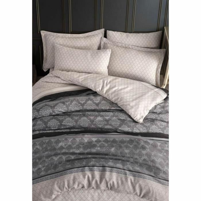 Juego de funda nórdica Gris Cama de 200 3 Piezas 2 Juego de funda nórdica Gris Cama de 200 3 Piezas 2