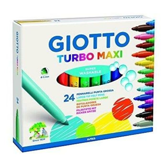 Rotuladores Giotto Turbo Maxi Multicolor (5 Unidades) 1