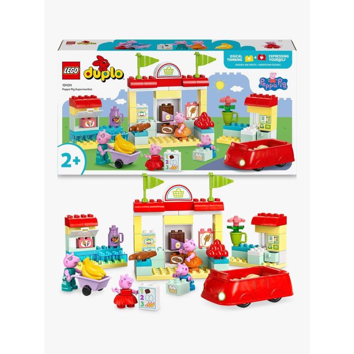 LEGO DUPLO 10434 Set de Juego Supermercado de Peppa Pig – juguete infantil para niños de 2+ años 10