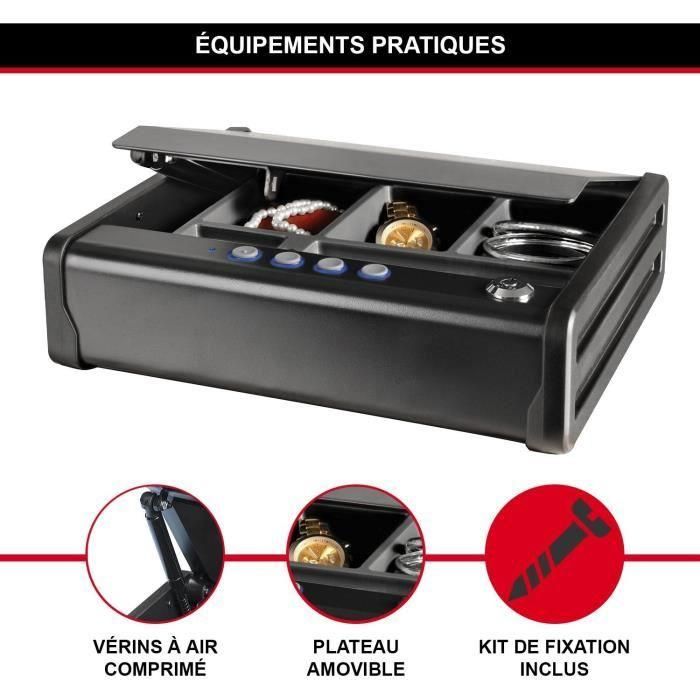 MASTER LOCK Caja fuerte compacta (llave + código electrónico) - 2.3 L 3 MASTER LOCK Caja fuerte compacta (llave + código electrónico) - 2.3 L 3