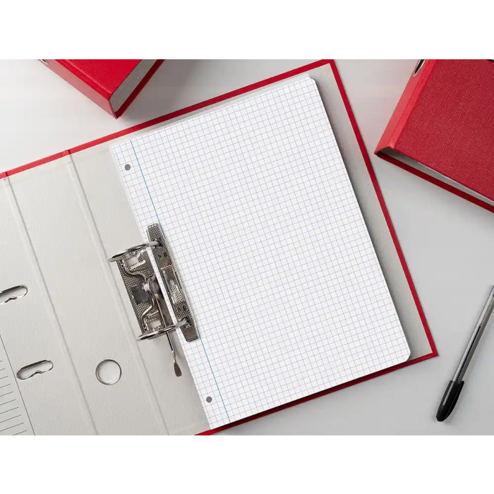 Liderpapel Recambio A4 100 Hojas 75gr Cuadro 6mm 4 Taladros Con Margen 7