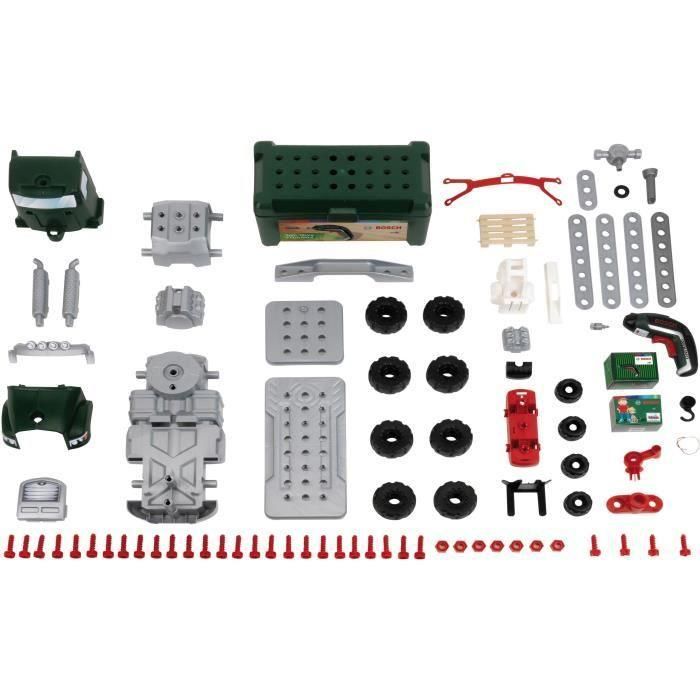 Bosch BOS4009847086402 Camión DIY de Juguete para Montar y Desmontar - Kit de Construcción Infantil con Herramientas y +80 Piezas 3