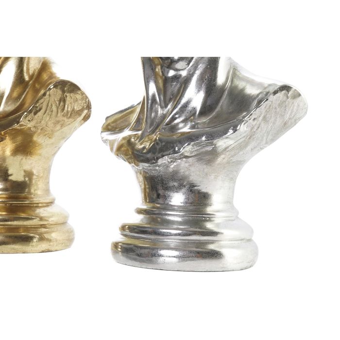 Figura Neoclasico DKD Home Decor Dorado Plateado 17.5 x 36 x 24.5 cm (2 Unidades) 2 Figura Neoclasico DKD Home Decor Dorado Plateado 17.5 x 36 x 24.5 cm (2 Unidades) 2
