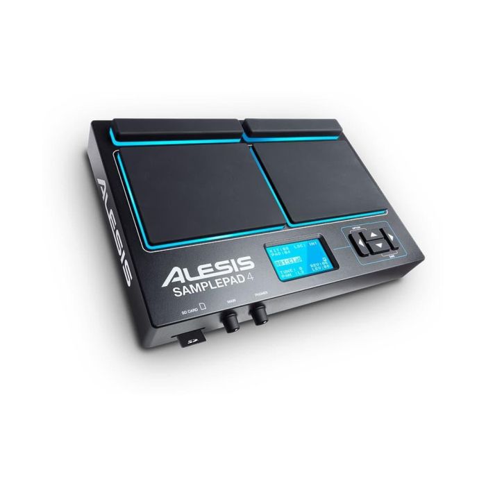 ALESIS SamplePad4 Instrumento de Muestreo y Percusión de 4 Pads con Biblioteca Integrada y Salida USB-MIDI