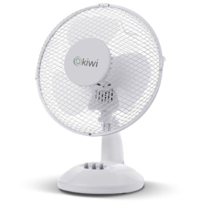 Ventilador de Sobremesa Kiwi Blanco Ø 27 cm 21W (4 Unidades) 1