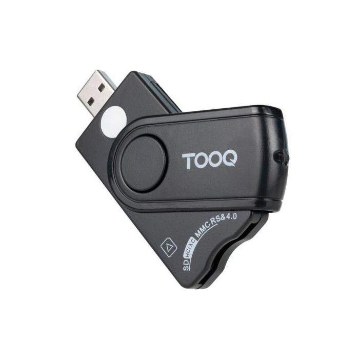 Lector de DNI, Tarjetas Inteligentes, SD y MicroSD TooQ TQR-3012B/ USB 2.0/ Negro 0 Lector de DNI, Tarjetas Inteligentes, SD y MicroSD TooQ TQR-3012B/ USB 2.0/ Negro 0
