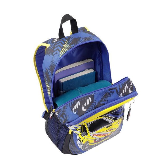 Totto Mochila Escolar Grande de Carreras de Coches Velocity Collection, 17.9 Litros, MJ04VLC003-2310-6J7L 4