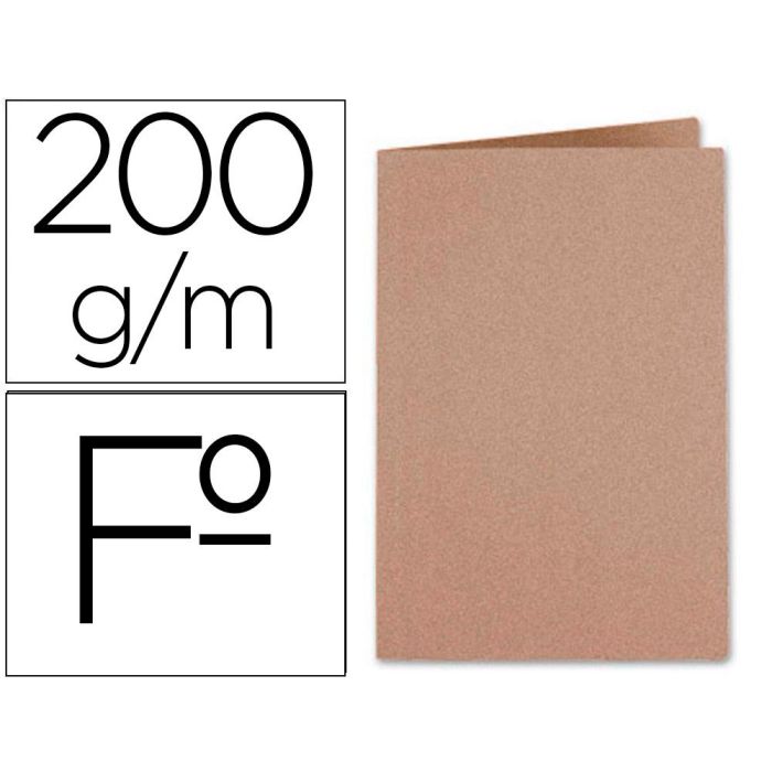 Subcarpeta Liderpapel Folio Kraft 200 gr-M2 50 unidades