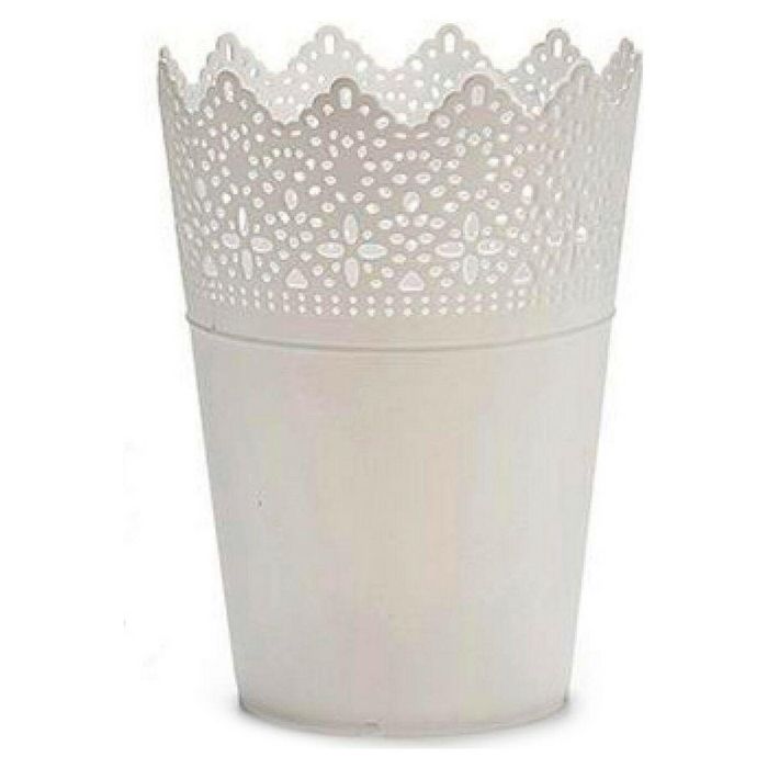 Macetero Ibergarden Blanco Plástico 15 x 18 x 15 cm Macetero Ibergarden Blanco Plástico 15 x 18 x 15 cm