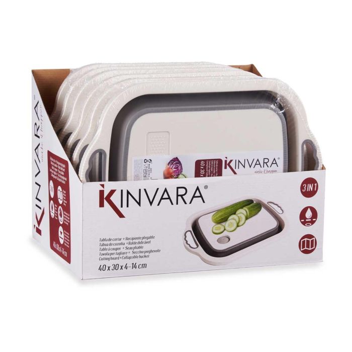 Tabla De Cortar Plegable Con Colador Kinvara 29X5CM (12 Unidades) 2 Tabla De Cortar Plegable Con Colador Kinvara 29X5CM (12 Unidades) 2