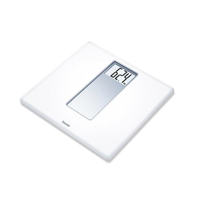 Beurer PS-160 Báscula Digital Blanca con Pantalla LCD Extragrande y Detalle de Vidrio Beurer PS-160 Báscula Digital Blanca con Pantalla LCD Extragrande y Detalle de Vidrio