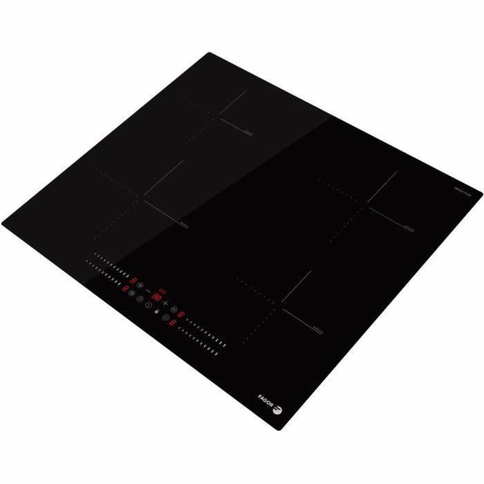 Placa de cocina FAGOR FTI468 59 cm 4 fuegos de inducción Cristal negro 1 Placa de cocina FAGOR FTI468 59 cm 4 fuegos de inducción Cristal negro 1