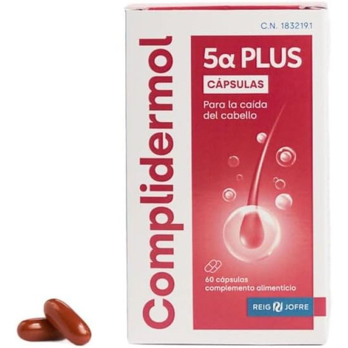 Complidermol 5 ALFA PLUS Cápsulas para la Caída del Cabello 60 u