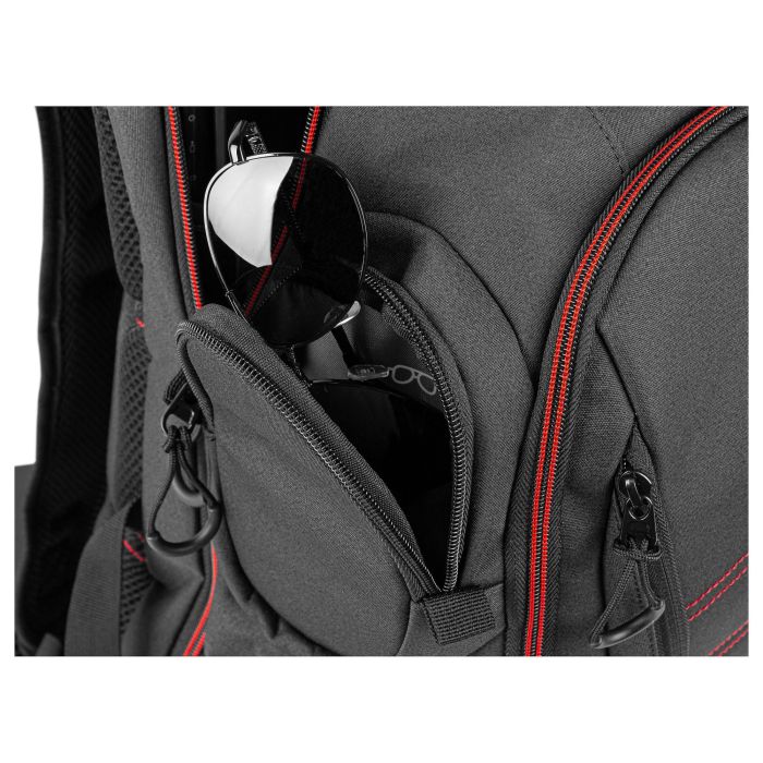 GENESIS Pallad 550 Mochila para Gaming 43,9 cm (17.3") Negro, Rojo con Compartimento para Portátil y Accesorios 14