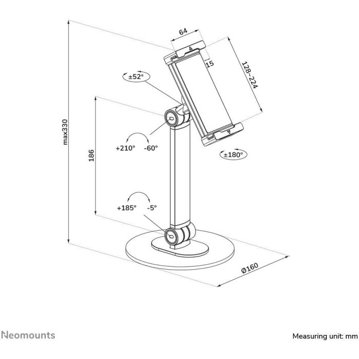 Soporte para Tablet Neomounts DS15-540WH1 5 Soporte para Tablet Neomounts DS15-540WH1 5